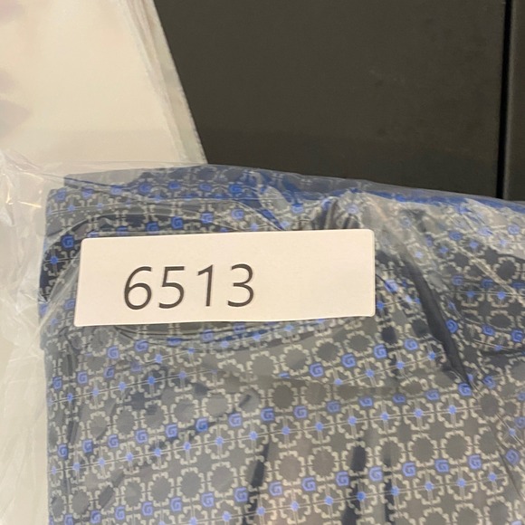 Cody James Core Shirt Mens Large Blue Geometric Print Button Down Long Sleeve - Picture 9 of 9